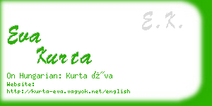 eva kurta business card
